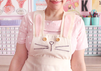DIY Easter bunny apron