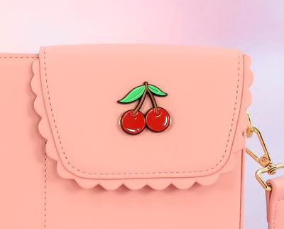 Cherries purse charm