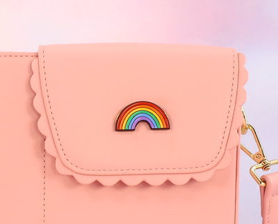 Rainbow purse charm