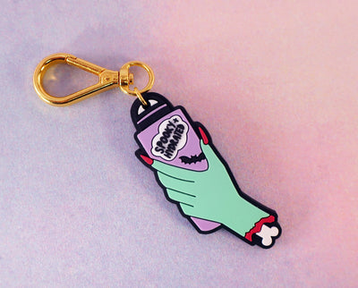 Spooky and hydrated keychain