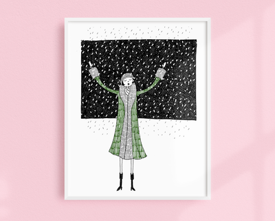 Eloise Loves Winter art print