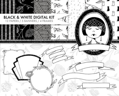 Black and White digital kit