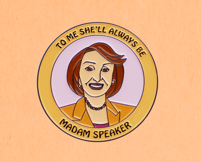 Madam Speaker enamel lapel pin