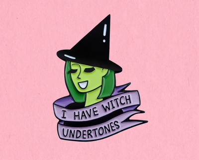 Witch undertones enamel lapel pin