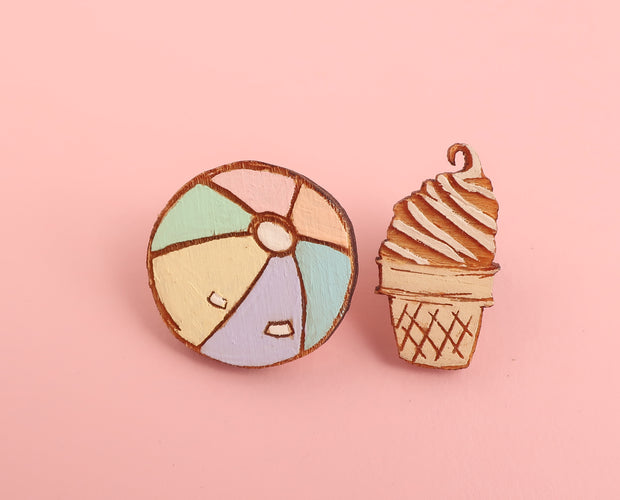 Clearance hand painted wooden jewelry