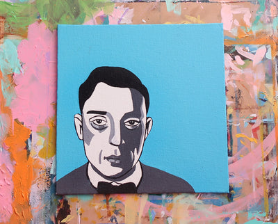 Buster Keaton original painting