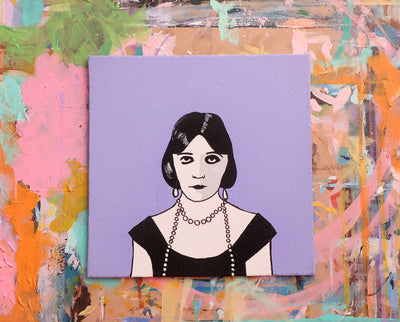 Pola Negri original painting
