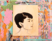 Audrey Hepburn original painting