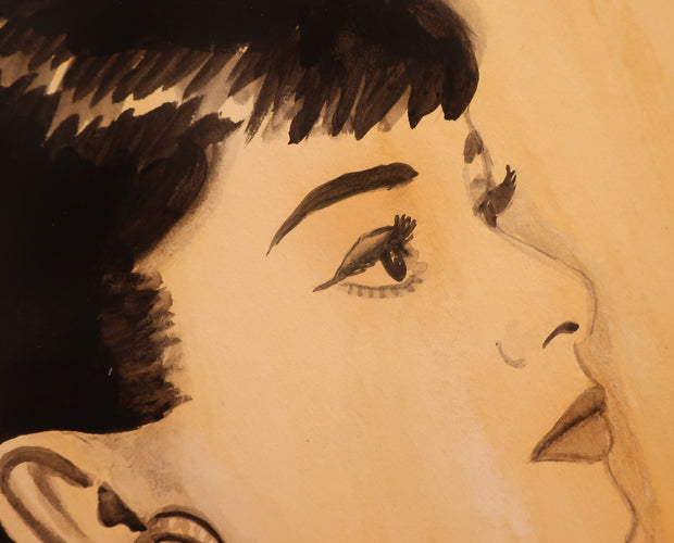 Audrey Hepburn original painting