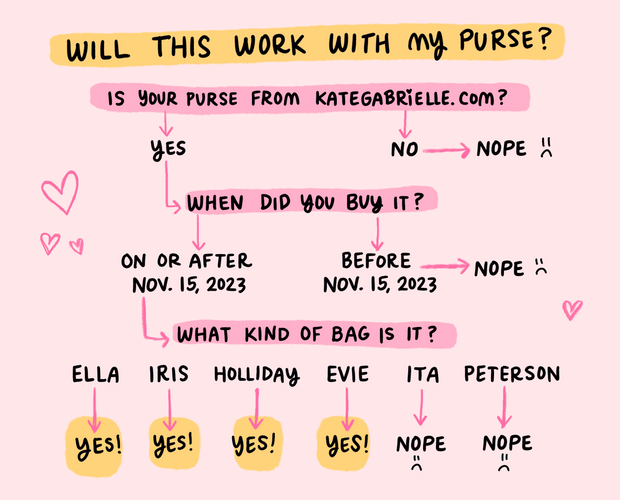 Croissant purse charm