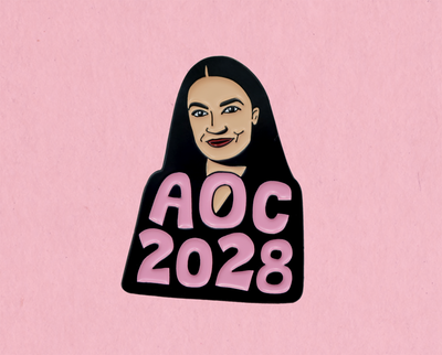 AOC 2028 enamel lapel pin