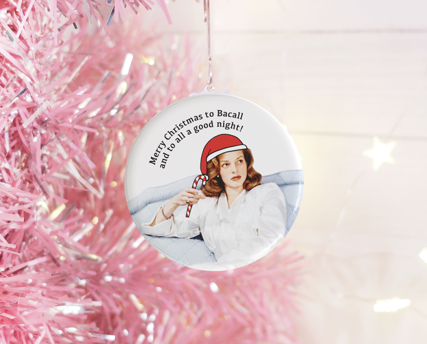 Merry Christmas to Bacall Christmas ornament