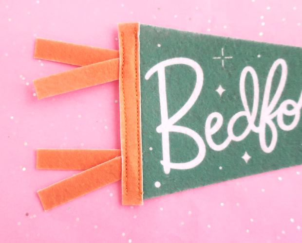 Bedford Falls felt pennant
