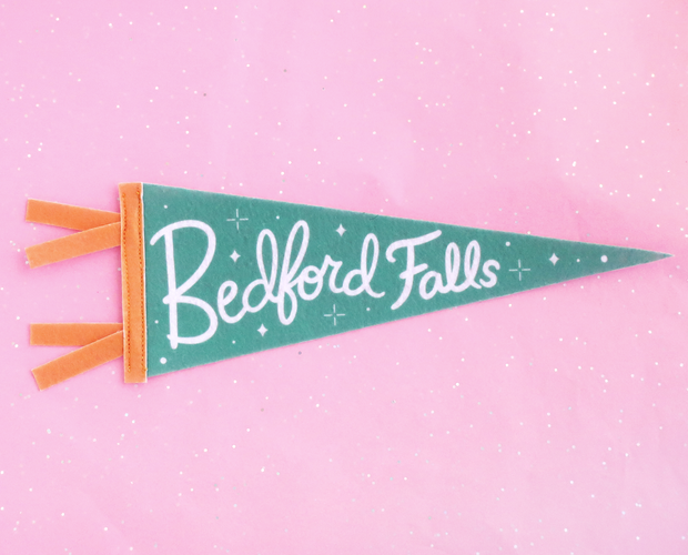 Bedford Falls felt pennant