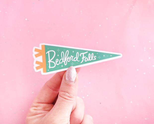 Bedford Falls pennant sticker