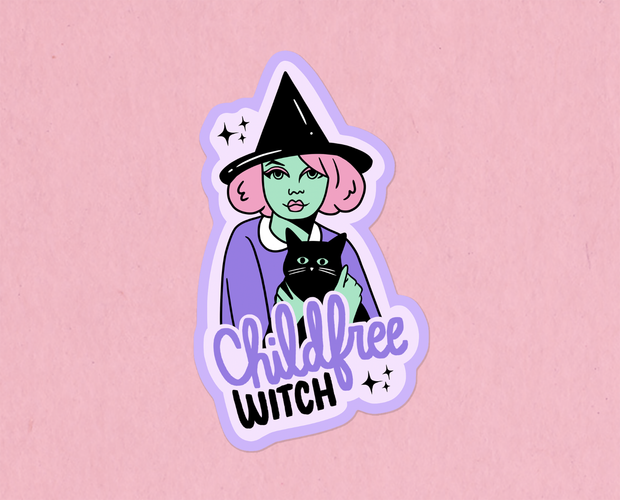 Childfree witch sticker