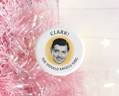 Clark! The herald angels sing Christmas ornament