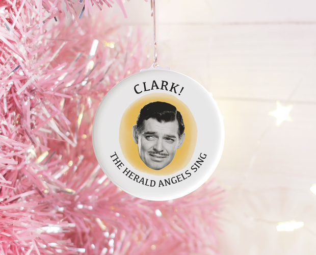 Clark! The herald angels sing Christmas ornament
