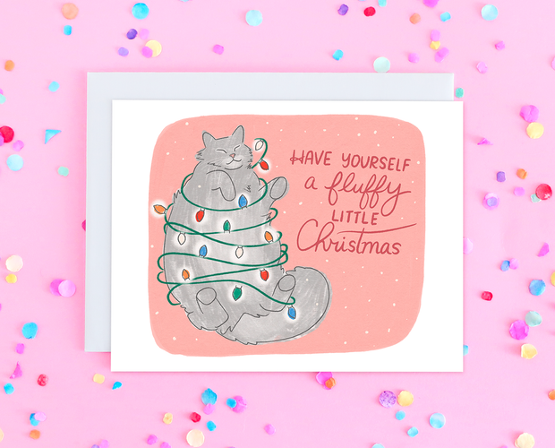 Fluffy Little Christmas card