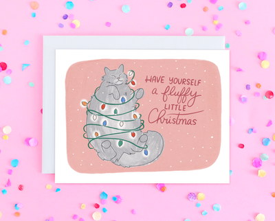 Fluffy Little Christmas card