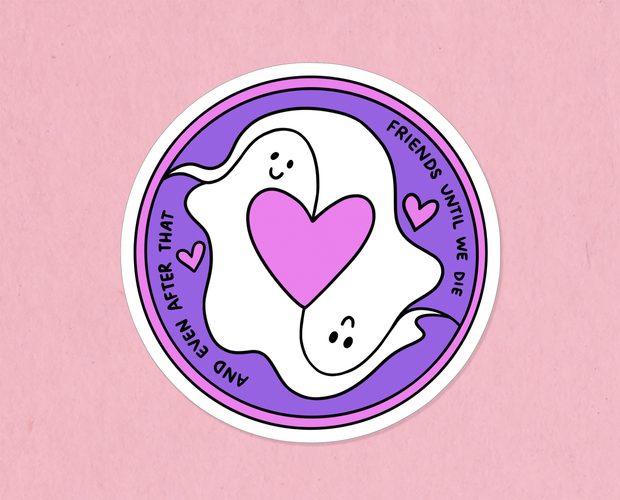Ghost friends sticker