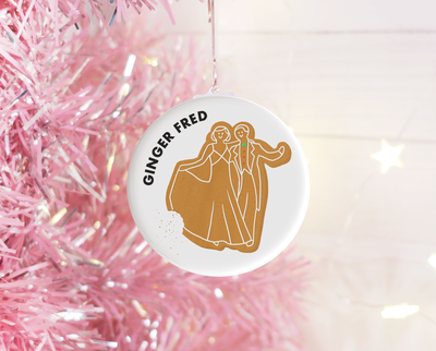 Ginger Fred Christmas ornament