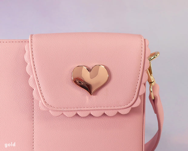 Heart purse charm