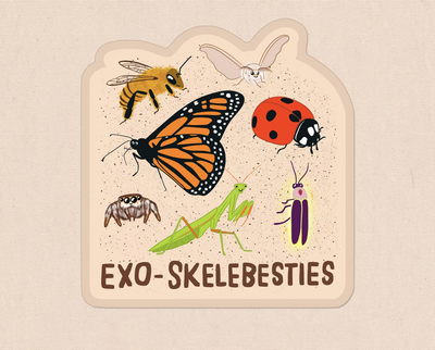 Exo-skelebesties sticker