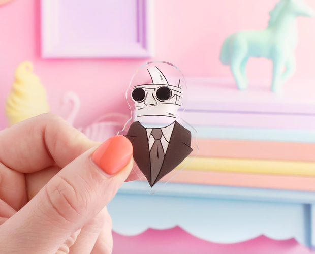Invisible Hand Pin Invisible Man lapel pin – kate gabrielle