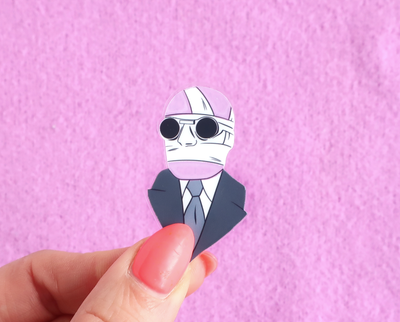 Invisible Man lapel pin