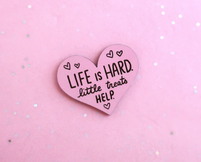 Little treats hand painted lapel pin