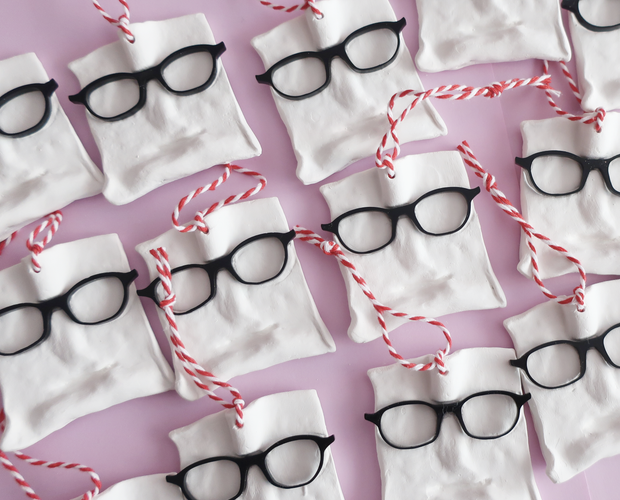 Mr. Napkin Head Christmas ornament