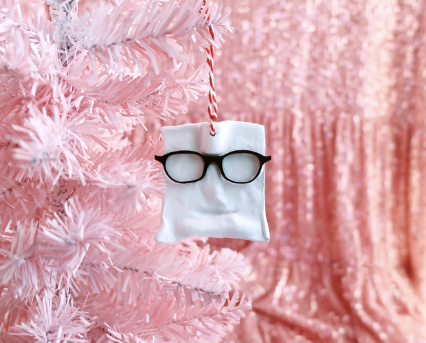 Mr. Napkin Head Christmas ornament