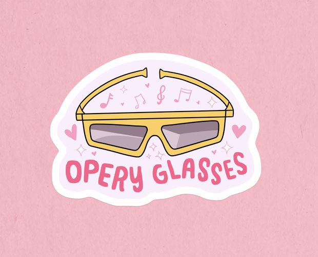 Opery glasses sticker