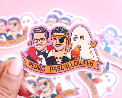 Pedro Pascalloween sticker
