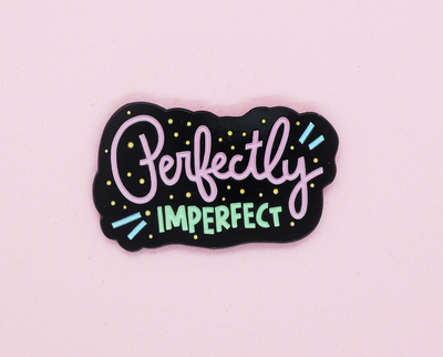 Perfectly imperfect enamel lapel pin