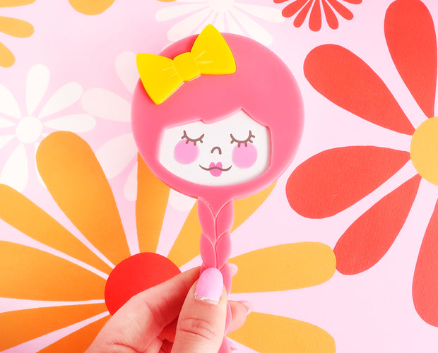 Retro inspired hand mirror