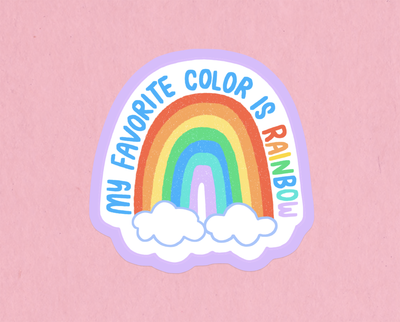 Favorite color sticker