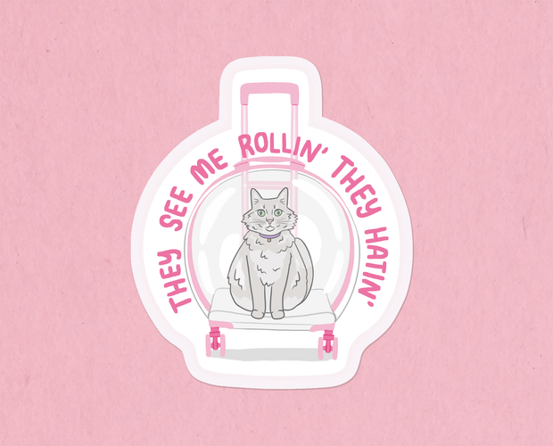 Arrietty pet carrier sticker