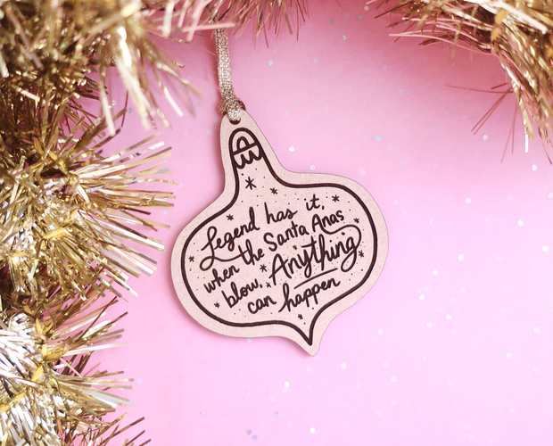 Anything can happen Christmas ornament