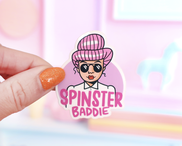 Spinster baddie sticker