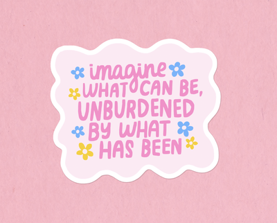 Unburdened Kamala quote sticker