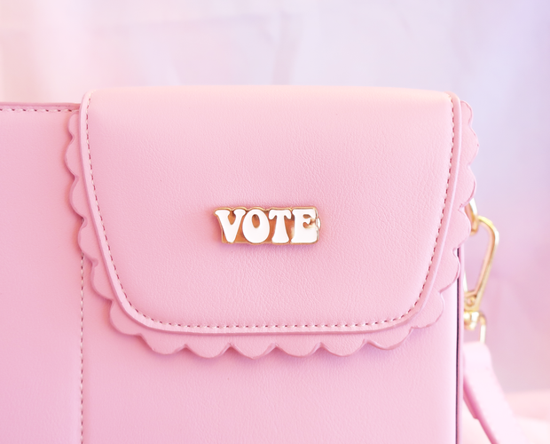 Vote purse charm