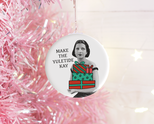 Make the Yuletide Kay Christmas ornament