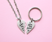 BFF pendant and necklace set for you and your cat
