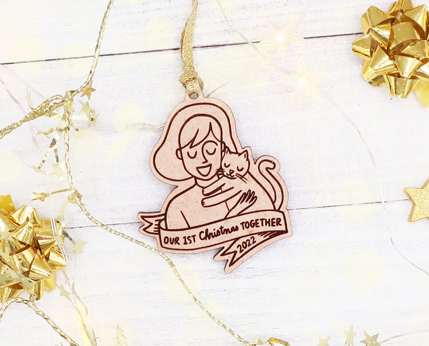 Our first Christmas together Christmas ornament