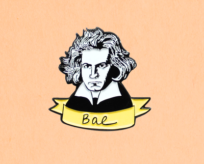 Bae Beethoven enamel lapel pin