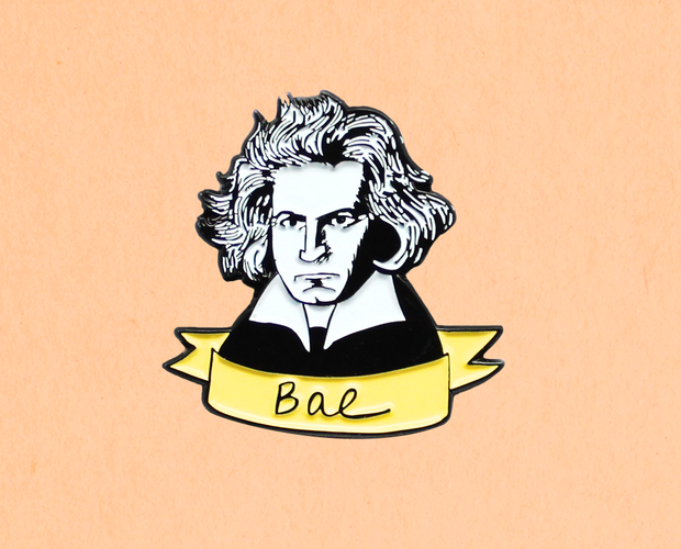 Bae Beethoven enamel lapel pin