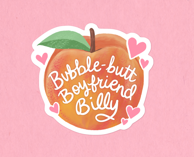 Bubble-butt boyfriend sticker
