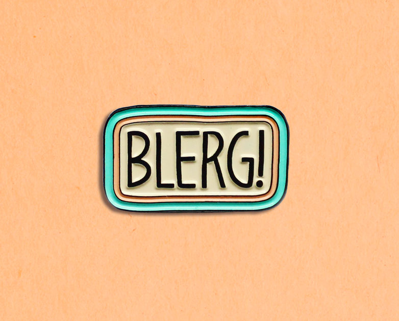 Blerg! enamel lapel pin – kate gabrielle